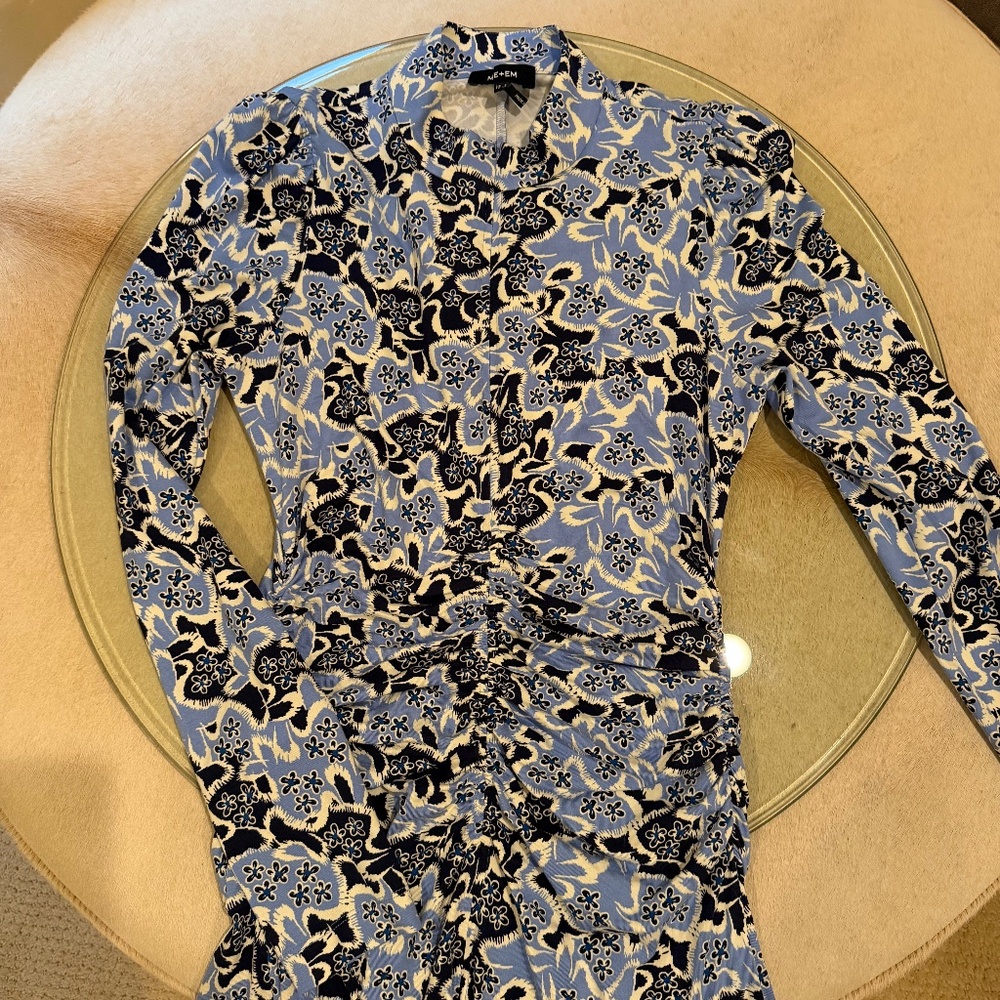 ME+EM Graphic Ribbon Floral Print Midi Dress - Picture 7 of 12